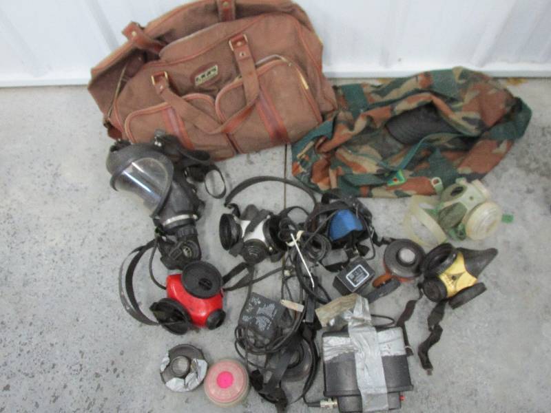 lot 50 image: Respirator mask filters, face shiel...