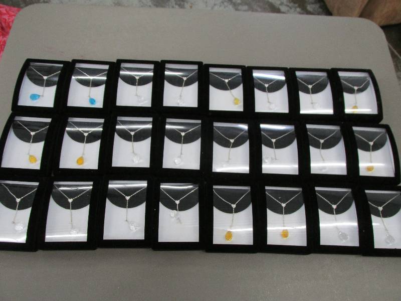 lot 120 image: lot of 24 assorted chain necklaces,...