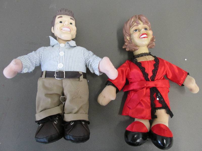 lot 183 image: Pair of soft dolls...