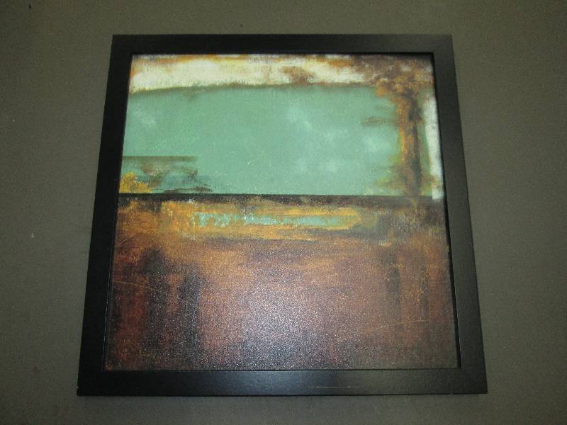 lot 216 image: Looks like new framed  art 17 x 17...