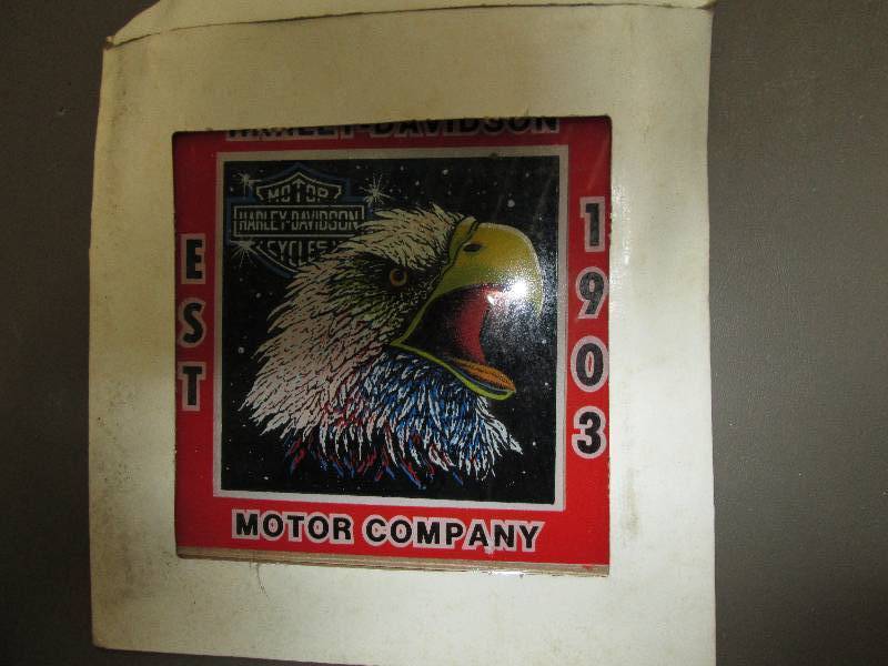 lot 226 image: Harley Davidson commemorative glass...