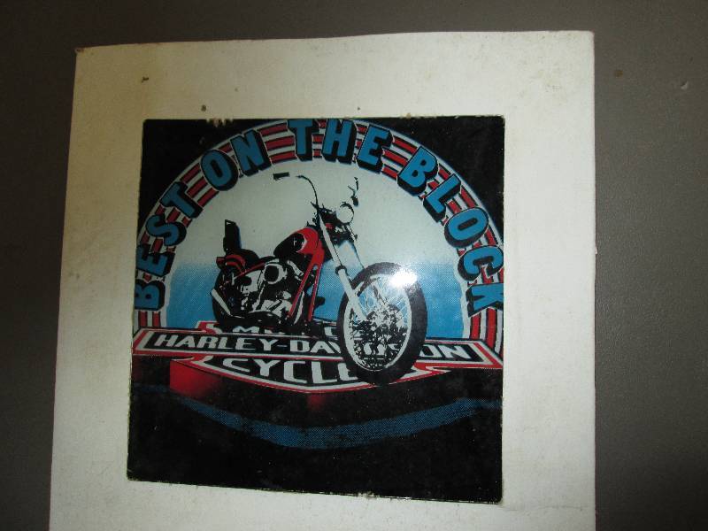 lot 227 image: Harley Davidson commemorative glass...