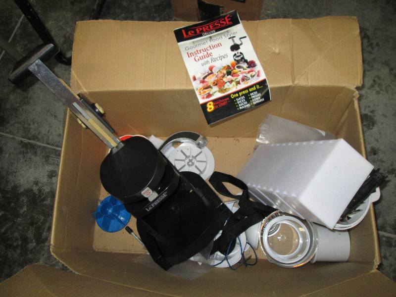 lot 243 image: Le Press gourmet food Styler, used...