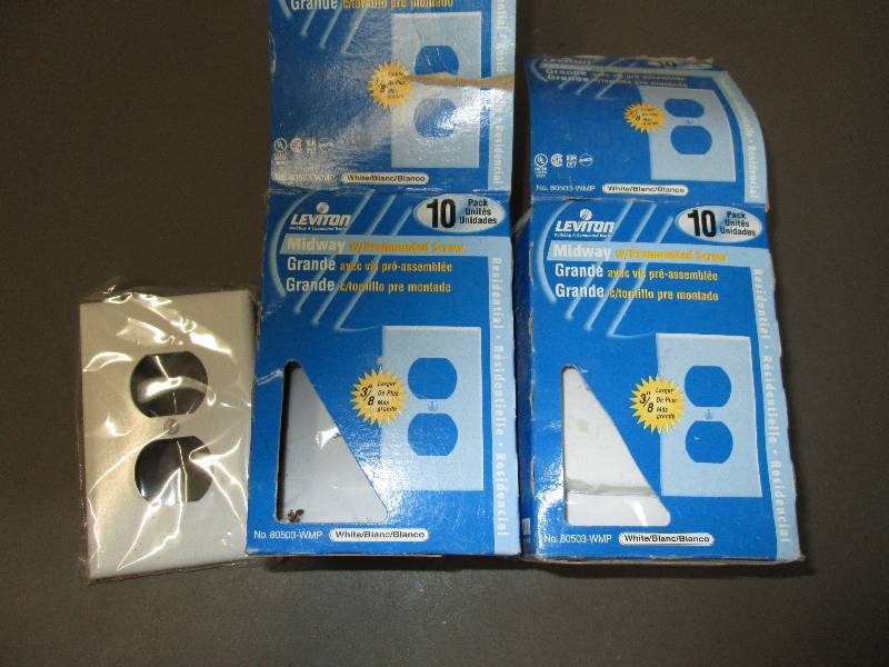 lot 259 image: 2 Boxes of outlet covers...