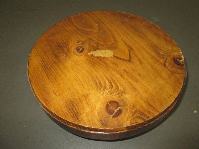 lot 267 image: 11 inch wood platform on caster whe...