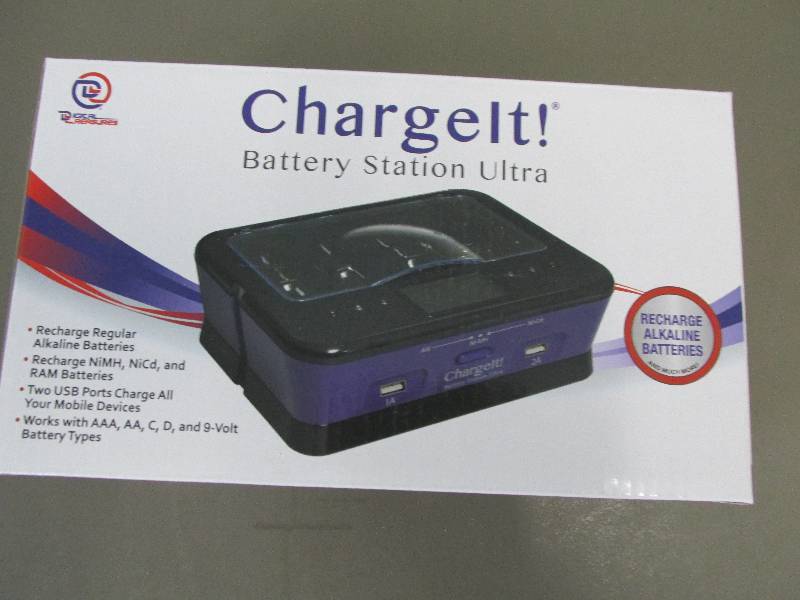 lot 140 image: Charge It battery charging station,...