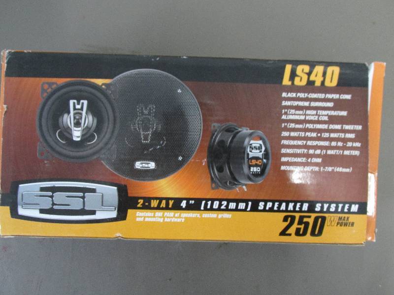 lot 145 image: New LS40 250 Watt 2 way 4 speakers...
