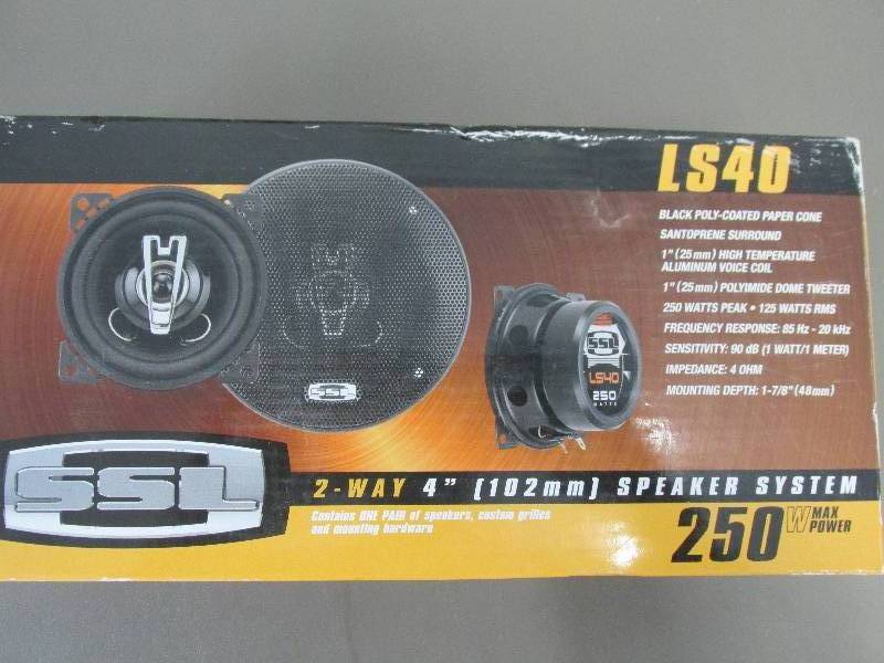 lot 146 image: New LS40 250 Watt 2 way 4 speakers...