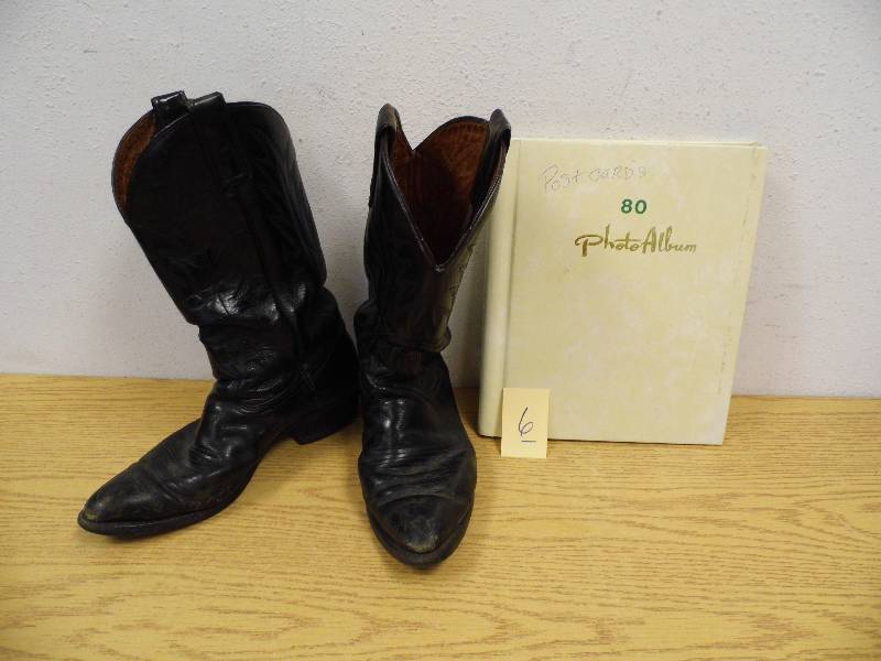 Postcard Album & Texas Boots