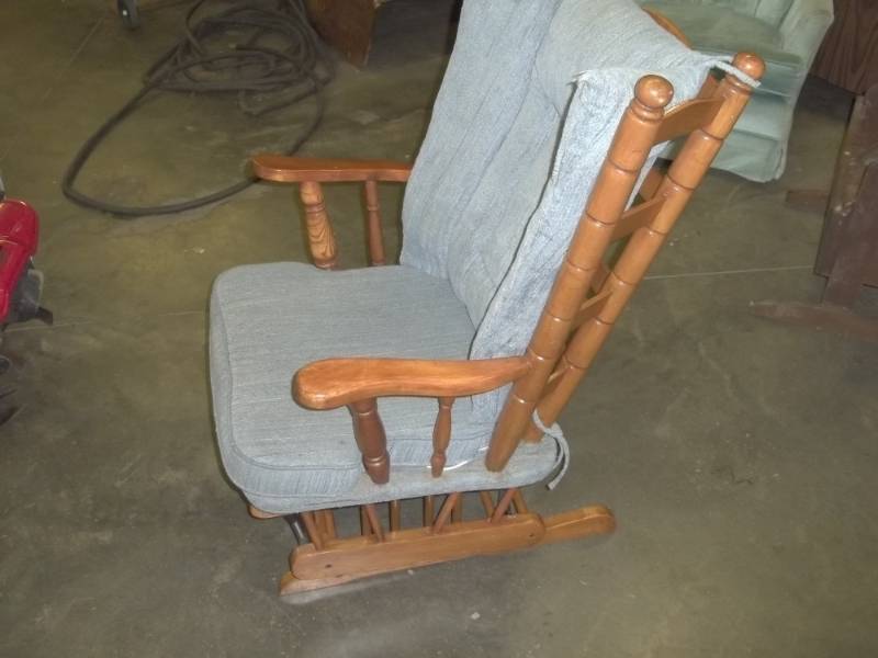 lot 41 image: Blue Gliding Rocker