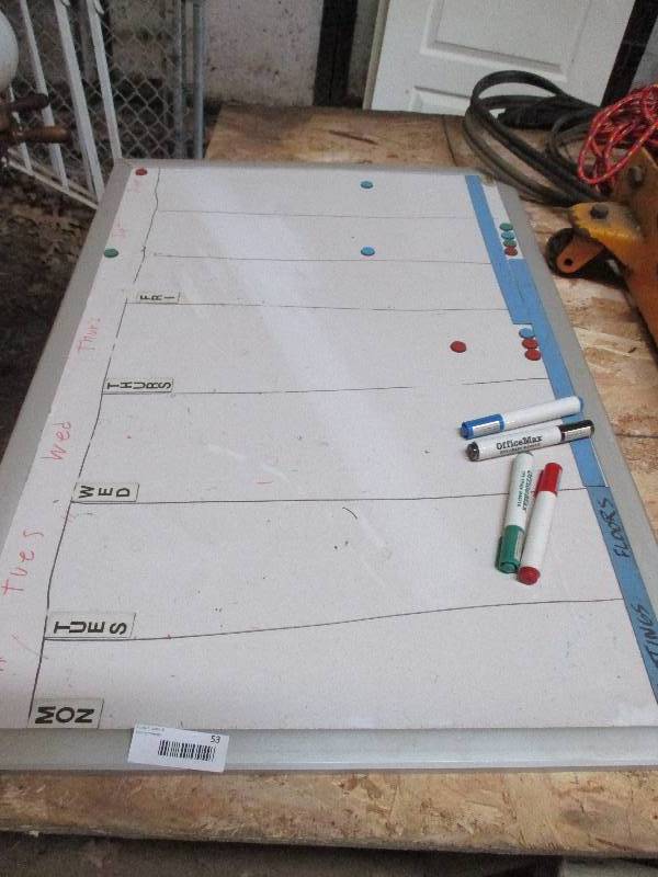 lot 53 image: white board