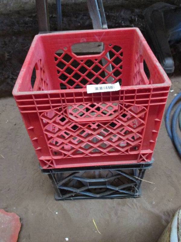 lot 57 image: milk crates
