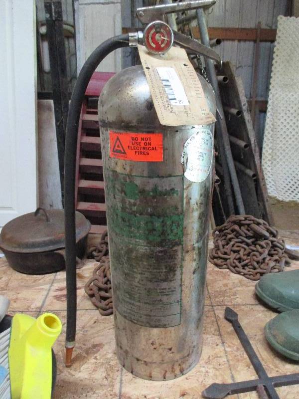 lot 61 image: fire extinguisher