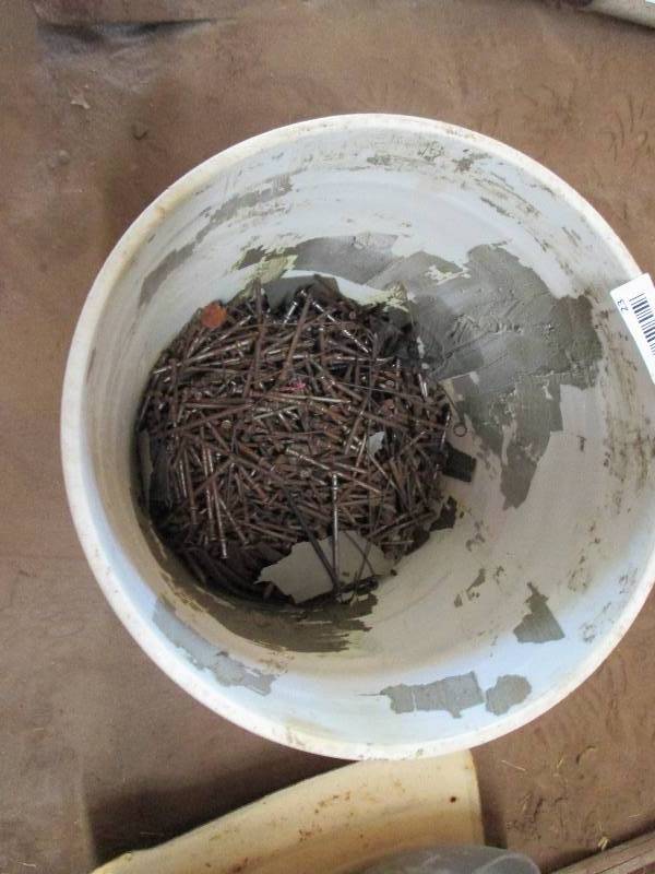 lot 23 image: Bucket of nails