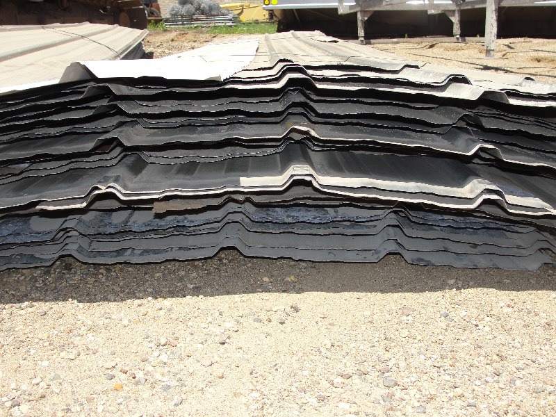 Sheets of Pole Barn Steel