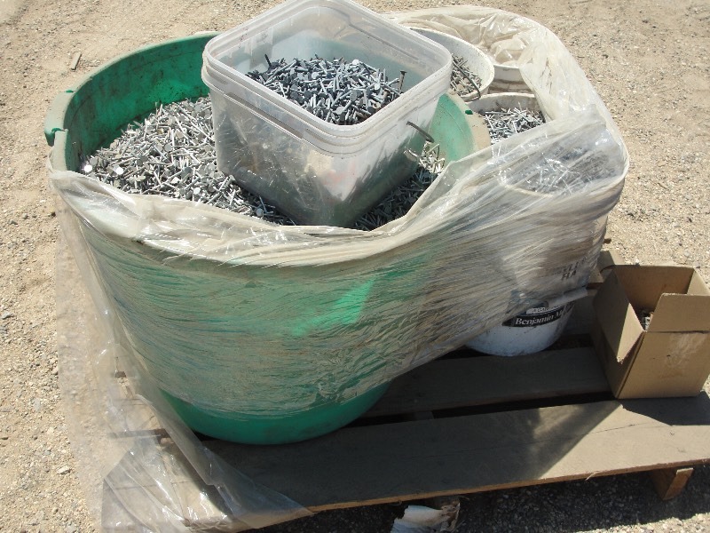 Pallet of misc. Nails