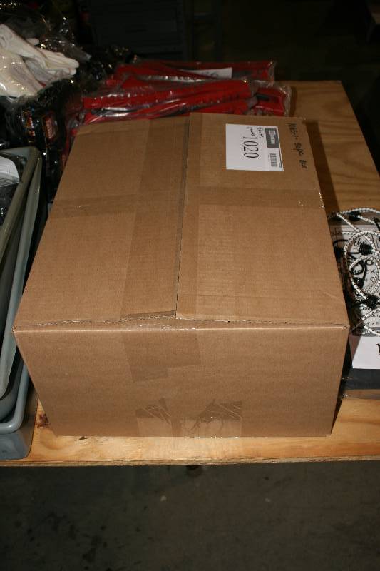 lot 1020 image: Box Lot of Black Plastic Skate Guards.
