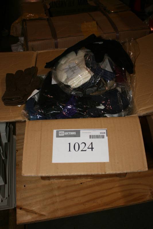 lot 1024 image: Box Lot of Light-Duty Winter Gloves.