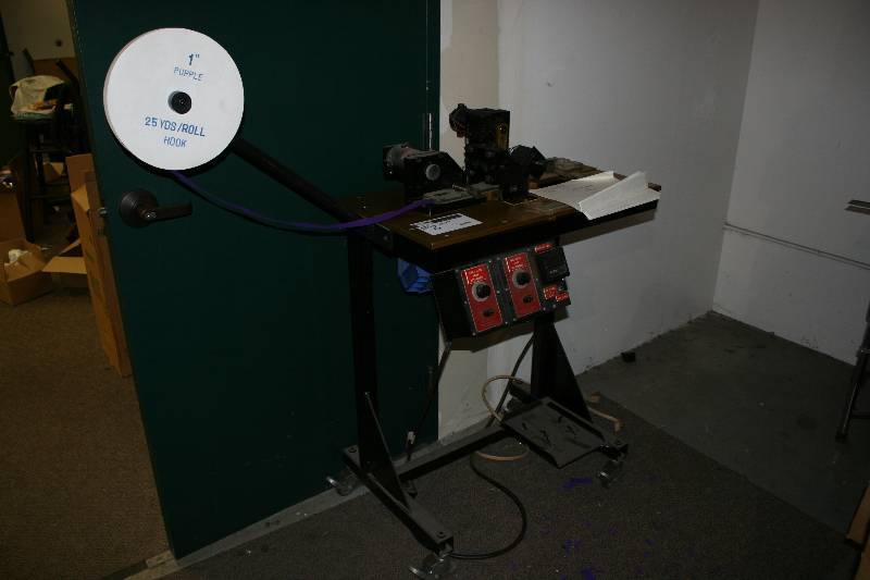 lot 8 image: Ribbon Maker Model HNC-I500 02441 Hours Dayton Permanent Magnet DC Gearmotor 30 x 16 x 46.
