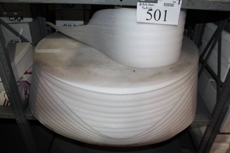 lot 501 image: Roll Lot of (2) Rolls Of Packing Foam.