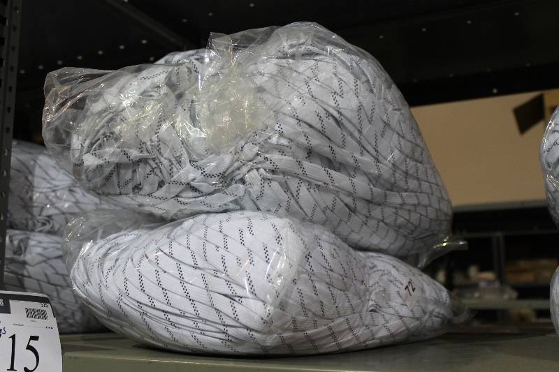 lot 515 image: Bag Lot of (2) C.H.A. Hockey Laces White wBlack.
