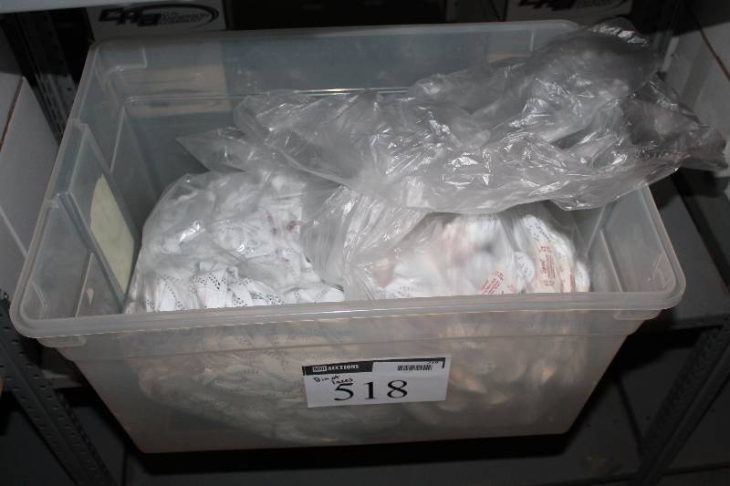 lot 518 image: Bin Lot of C.H.A. Sport Hockey Laces White wBlack.