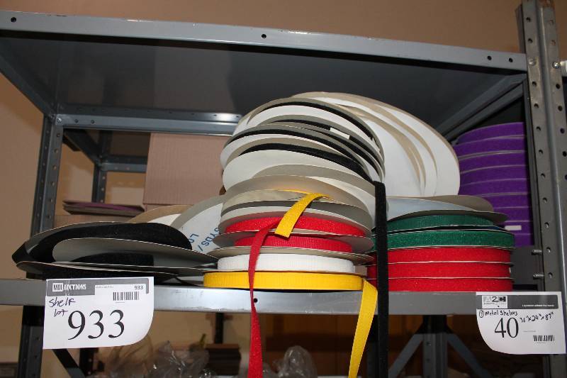 lot 933 image: Miscellaneous Rolls Of Velcro Does Not Include Shelving Unit.