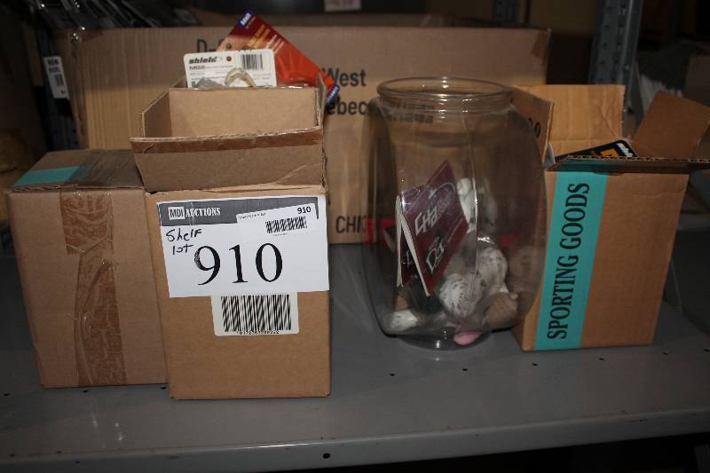 lot 910 image: Shelf Lot Including CHA Hockey Skate Laces Adult Double Density Mouthguard MGX Triple Density Mouthguard And More.