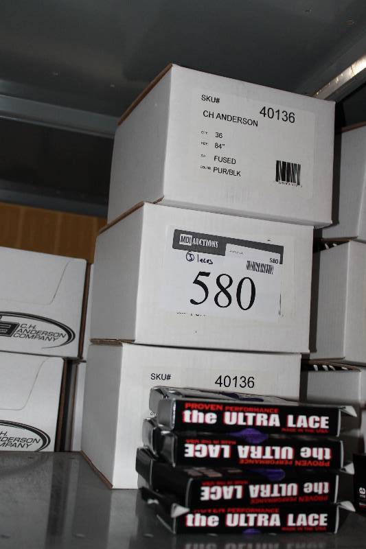 lot 580 image: Box Lot of (3) C.H.A. The Ultra Lace Sonic Tip 84 Fused PurpleBlack app. 36perBox.