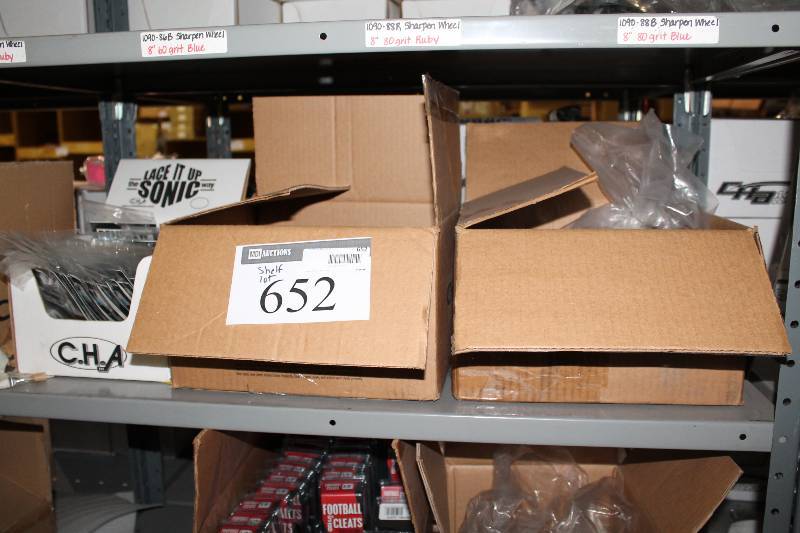 lot 652 image: Shelf Lot Including Renfrew Hockey Tape Coachs Pack Team Leader Decals Box of Champ Tools.