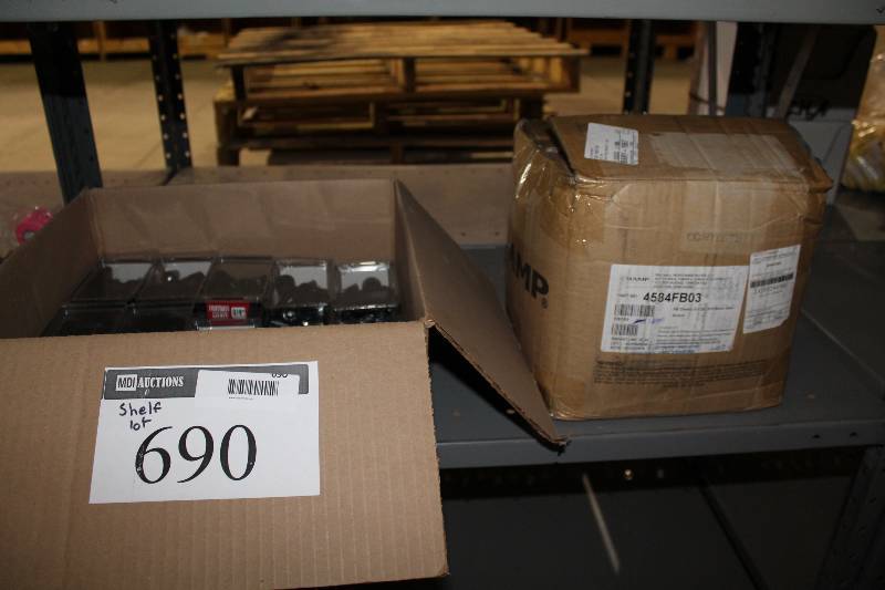 lot 690 image: Shelf Lot Including Football Cleats, PlasticMetal 34.