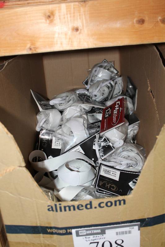 lot 708 image: Box Lot of Adult Suspenders C.H.A. Brand.