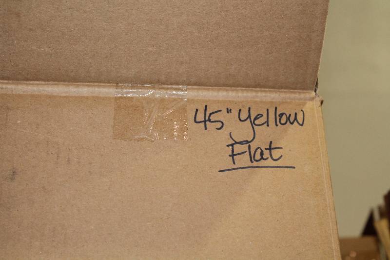 lot 714 image: Box of C.H.A. 45 Yellow Flat Lace The Ultra Lace.