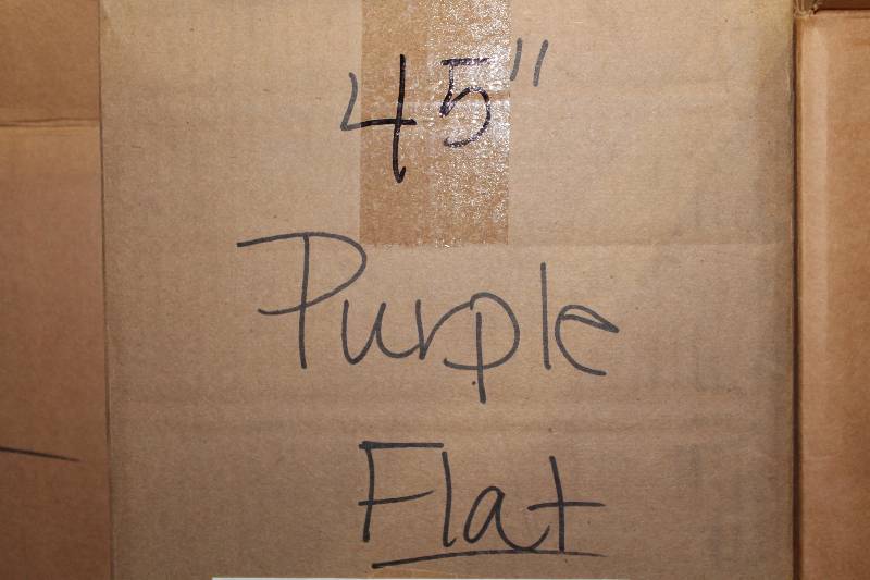 lot 723 image: Box of C.H.A. 45 Purple Flat Lace The Ultra Lace.
