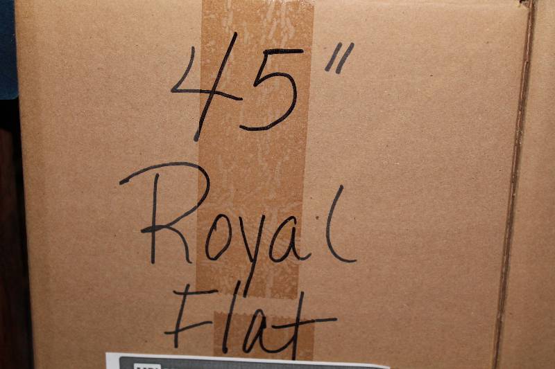 lot 719 image: Box of C.H.A. 45 Royal Blue Flat Lace The Ultra Lace.