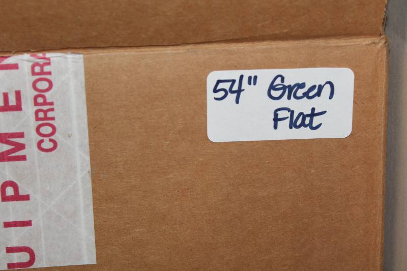 lot 731 image: Box of C.H.A. 54 Green Flat Lace The Ultra Lace.