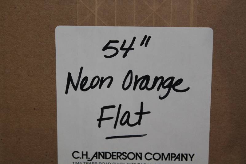 lot 739 image: Box of C.H.A. 54 Neon Orange Flat Lace The Ultra Lace.