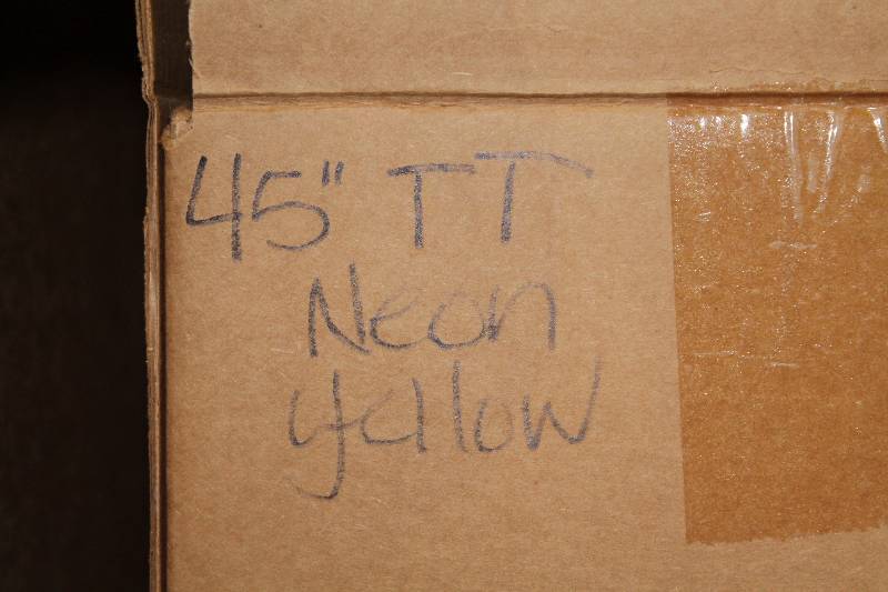 lot 740 image: Box of C.H.A. 54 Yellow Flat Lace The Ultra Lace.