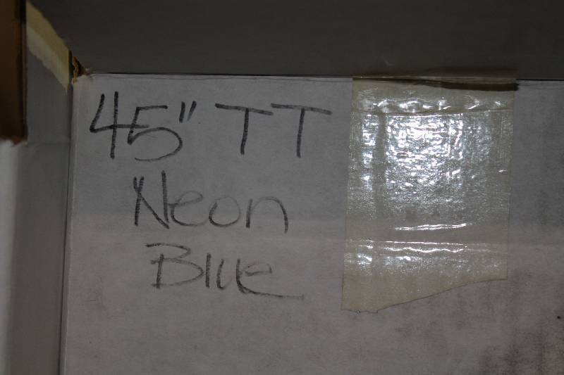 lot 742 image: Box of C.H.A. 45 Neon Green TT Oval Lace The Ultra Lace.