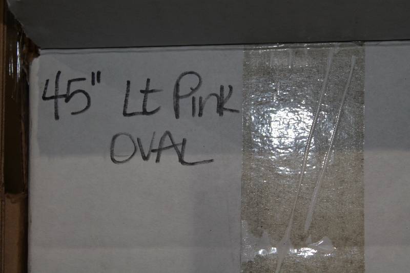 lot 763 image: Box of C.H.A. 45 Light Pink TT Oval Lace The Ultra Lace.