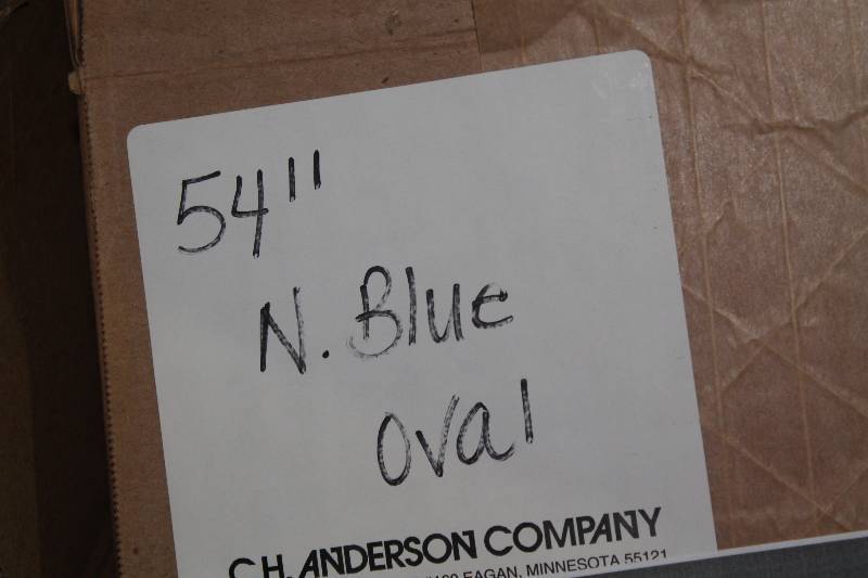 lot 768 image: Box of C.H.A. 54 Neon Blue TT Oval Lace The Ultra Lace.