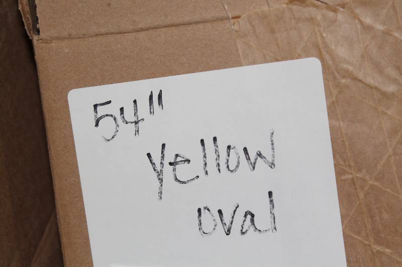 lot 769 image: Box of C.H.A. 54 Neon Yellow TT Oval Lace The Ultra Lace.