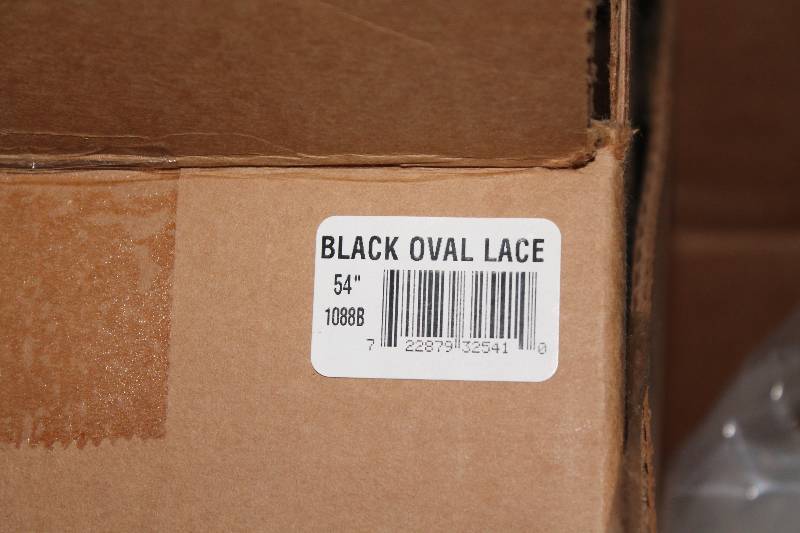 lot 776 image: Box Lot of Black Oval Laces The Ultra Lace 54.