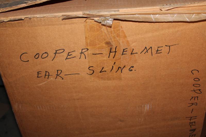 lot 861 image: Box Lot Including Cooper Helmet Ear Slings Plastic.