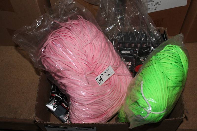 lot 785 image: Box Lot of Miscellaneous Shoe Laces WhitePinkGreen.