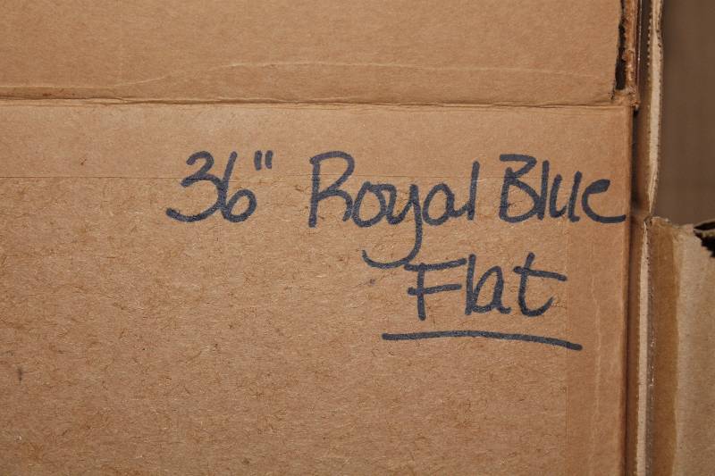 lot 798 image: Box of C.H.A. 36 Royal Blue Flat Lace The Ultra Lace.