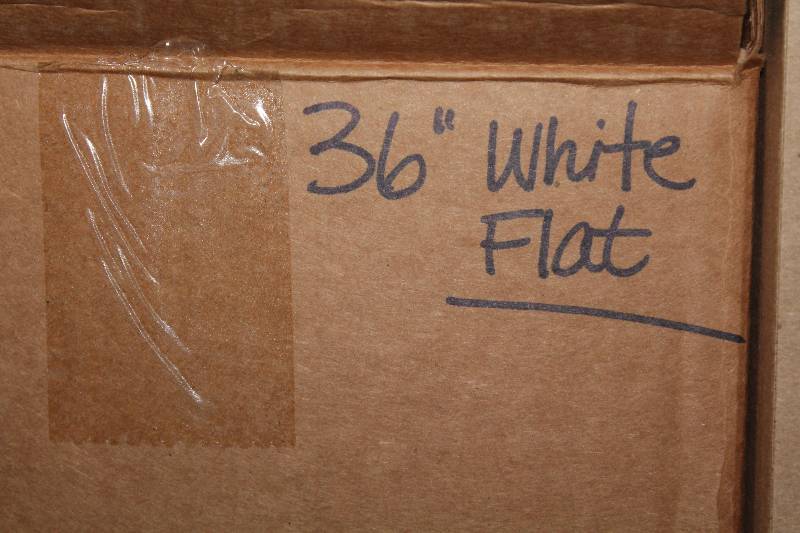 lot 800 image: Box of C.H.A. 36 White Flat Lace The Ultra Lace.