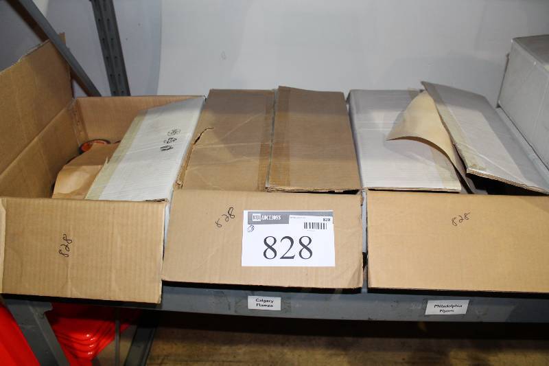 lot 828 image: Box Lot of (3) Hockey Pucks wAnaheim Ducks, Philadelphia Flyers & Calgary Flames Logos.