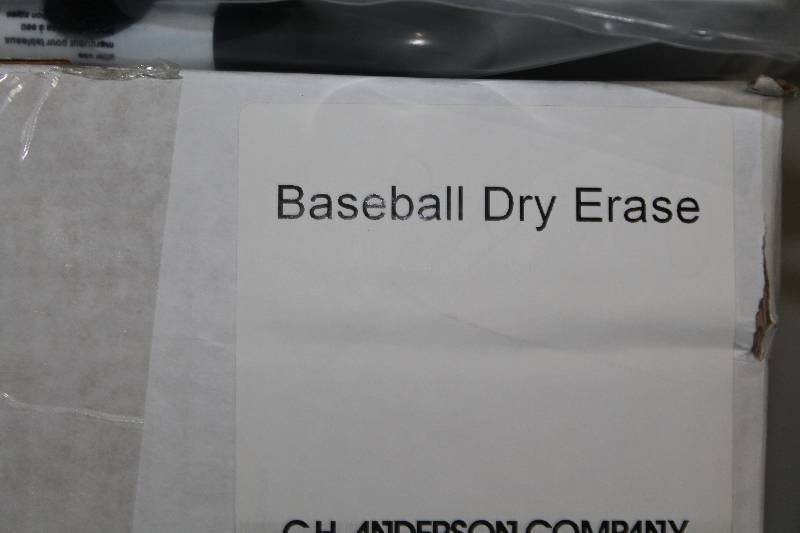 lot 846 image: Box Lot of Baseball Dry-Erase Play Maker Boards. C.H.A. Brand.