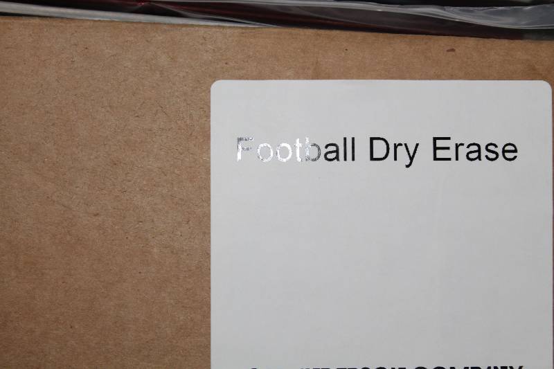 lot 847 image: Box Lot of Football Dry-Erase Play Maker Boards. C.H.A. Brand.